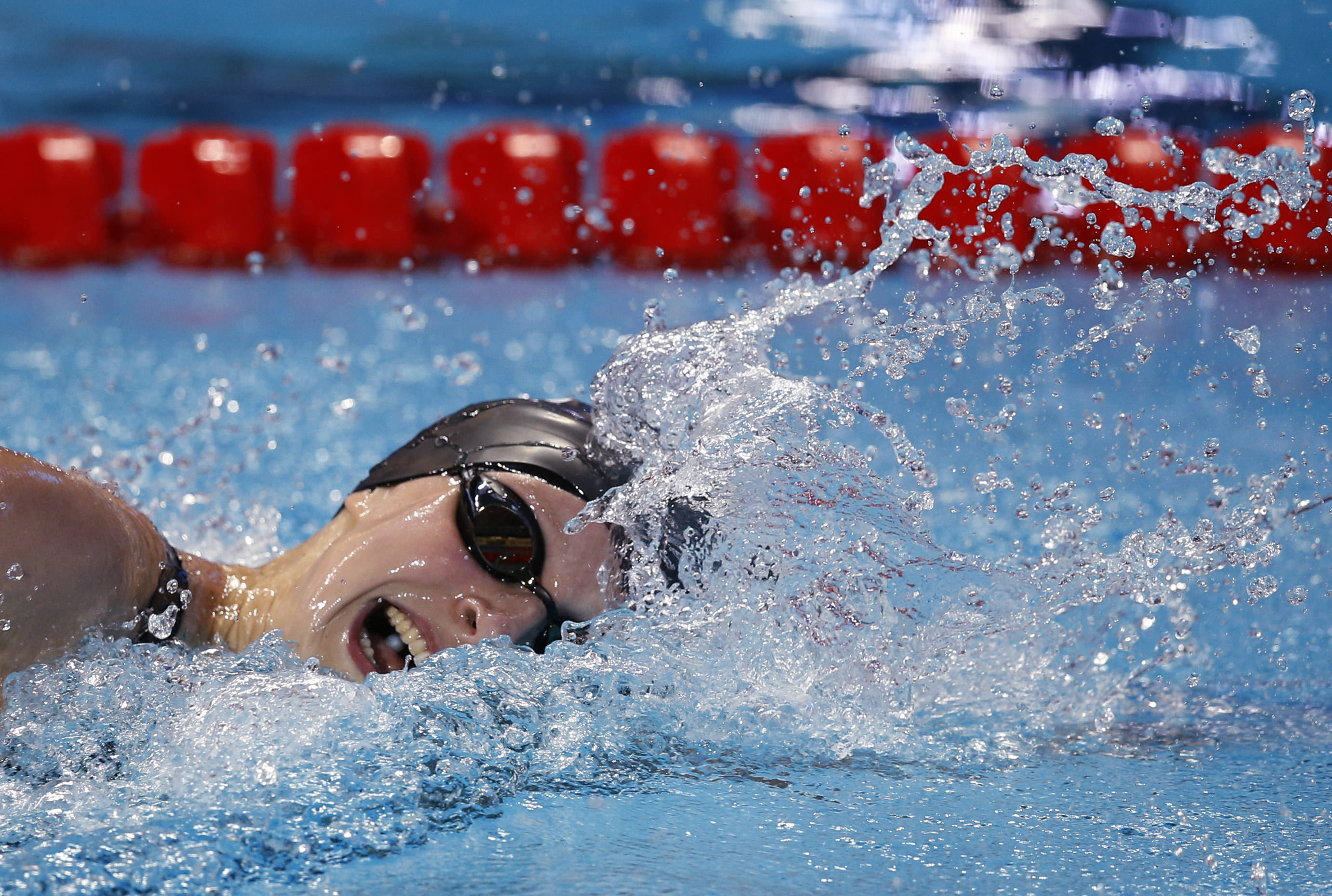 Ledecky em ação no Mundial de Kazan - Foto: Sergei Grits/Associated Press