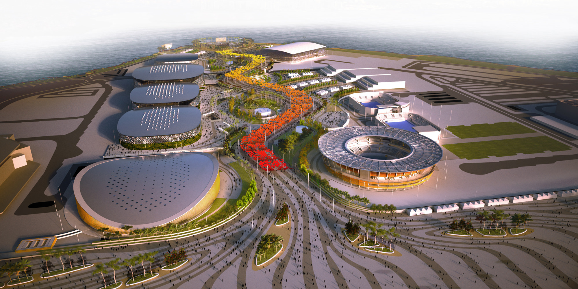 Vista de como será o Parque Olímpico - Foto: Reprodução/Internet
