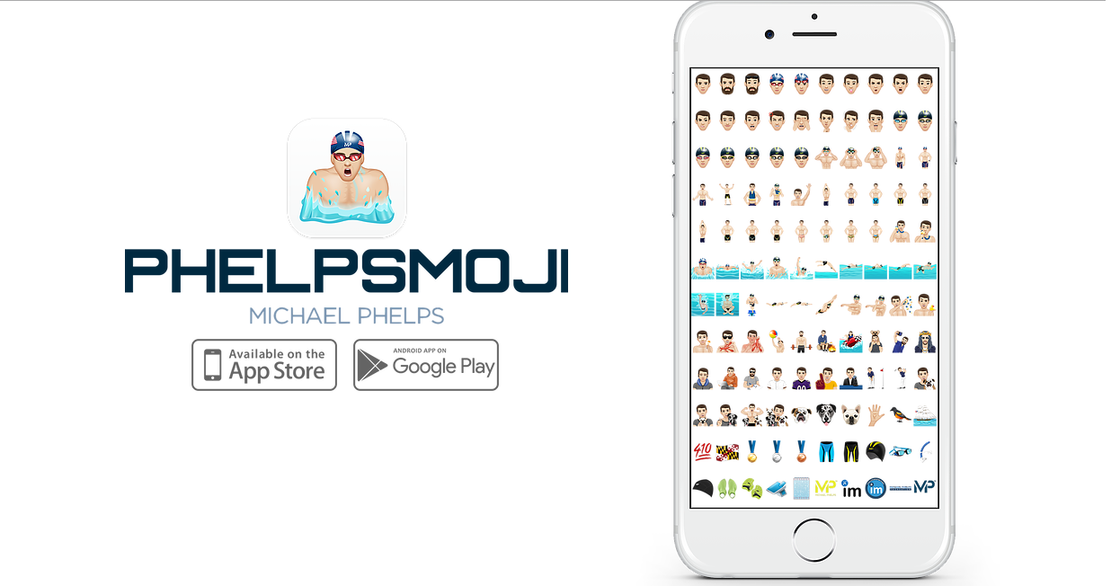 Michael Phelps lança seus emojis