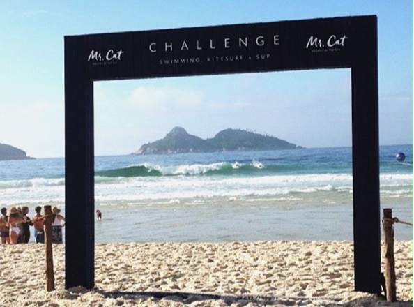 Mr. Cat Washed by the Sea Challenge II agita a Barra da Tijuca