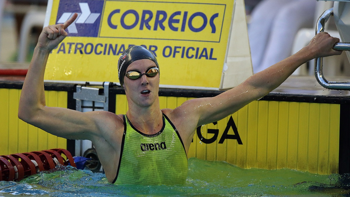 Graciele Herrmann esta volta às piscinas