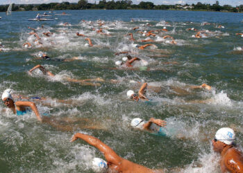 Treino para travessia de 1 km