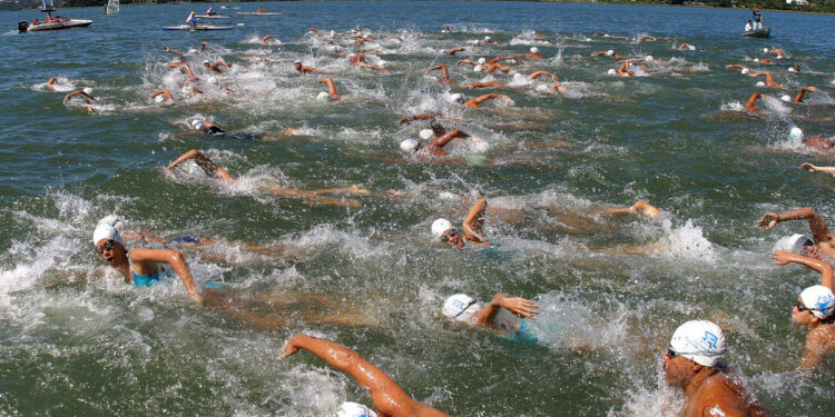 Treino para travessia de 1 km