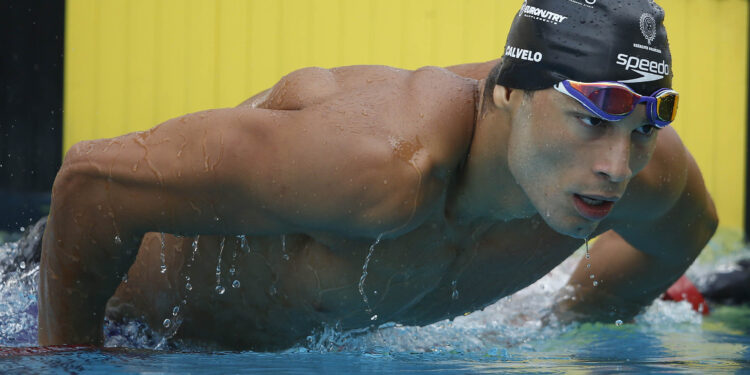Andre Calvelo lidera a corrida pelo 4x100m livre