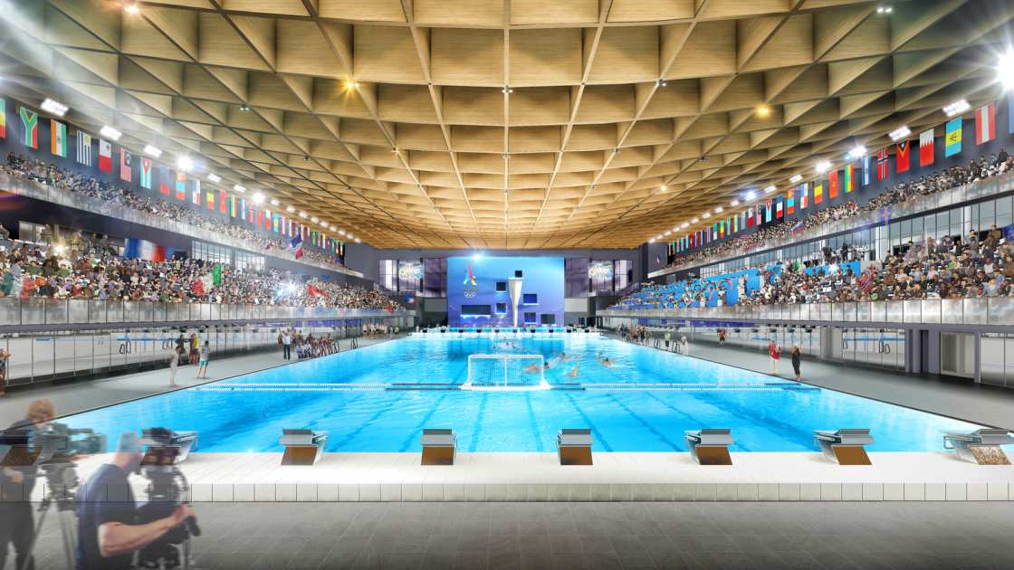 França ganhará três piscinas olímpicas como legado de Paris2025