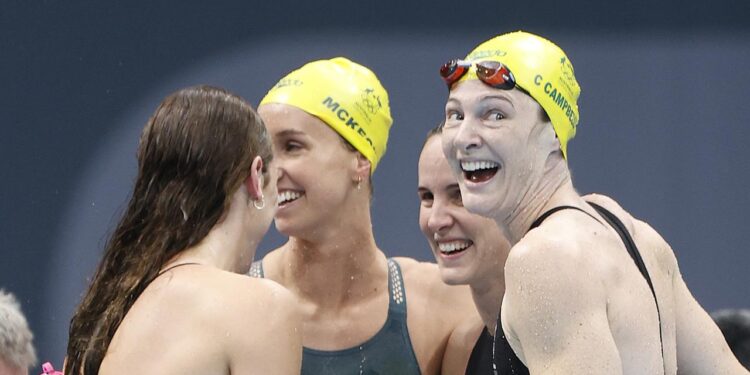 Austrália abre a natação olímpica em Tóquio com novo recorde mundial