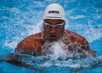 Felipe Lima na semifinal dos 100m peito!