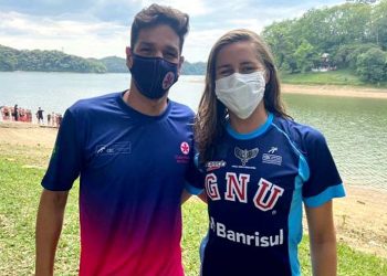 Viviane Jungblut e Bruce Hanson vencem no Brasileiro de Águas Abertas