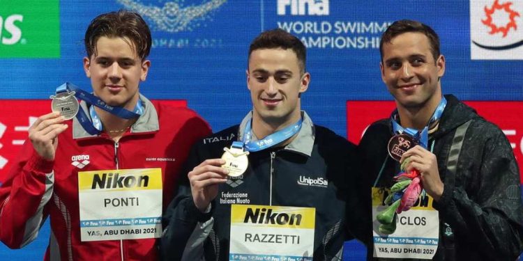 Quadro de medalhas após o dia 1