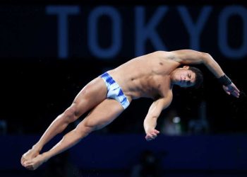 Brasil ouro na prova mista dos saltos ornamentais em Abu Dhabi, mês de ouro de Kawan Pereira