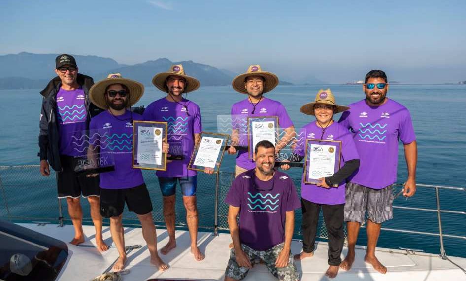 Equipe Anjos D’água de São Paulo completa a volta na Ilha Grande
