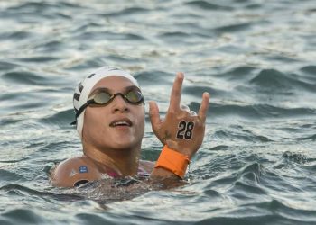 Ana Marcela cunha repete 2014, pódios em todas as provas do FINA Marathon Swim Series