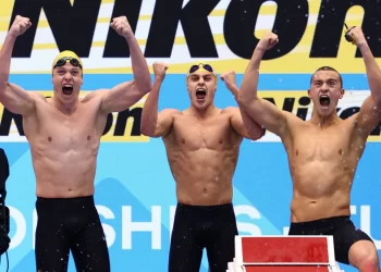 Guilherme Caribé faz segundo melhor parcial, análise completa do 4×100 livre masculino