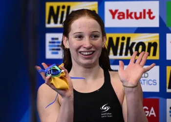Mollie O’ Callagan foi a maior medalhista do Mundial de Fukuoka
