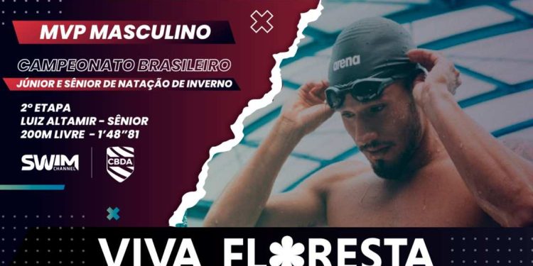 Celine Bispo e Luiz Altamir ganham o MVP Viva Floresta Swim Channel do dia 2 do brasileiro de Salvador