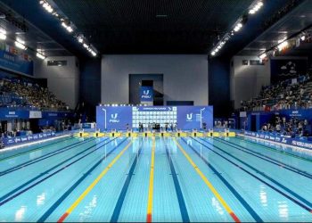 Gabriel Fantoni passa a final dos 50 costas com o quarto tempo na Universíades