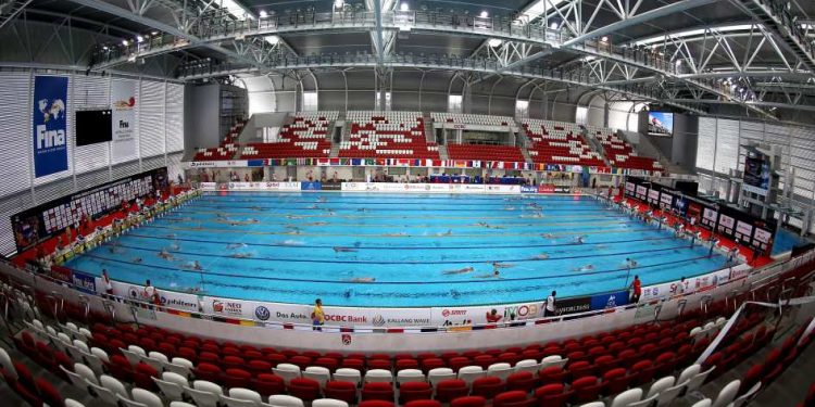 Os palcos do Mundial Júnior de natação