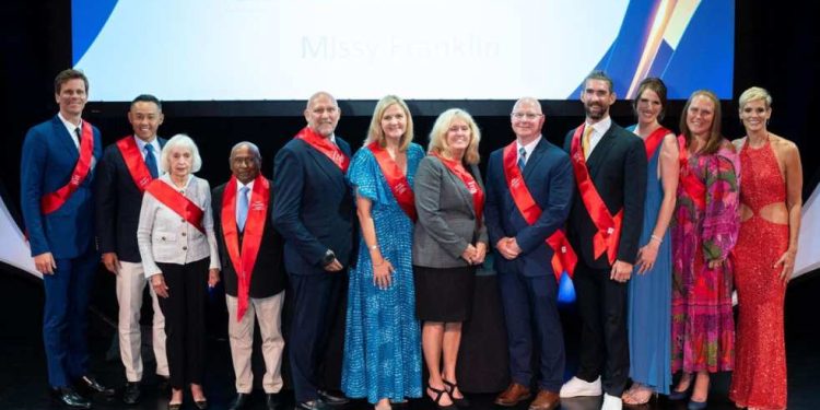 A entrada de Cesar Cielo para o Hall da Fama da Natação
