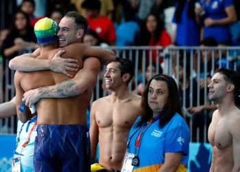 Brasil vence 4x200m livre masculino com Recorde de Campeonato no penúltimo dia de finais