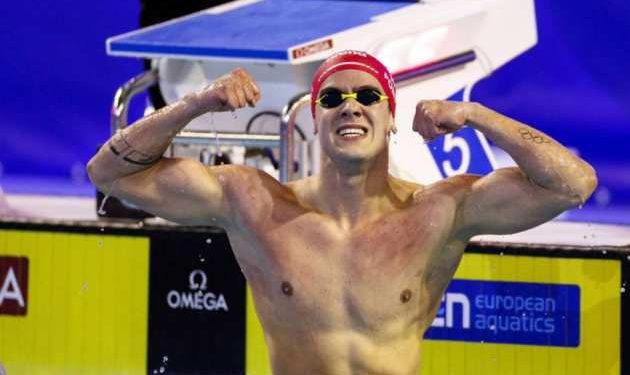 Noe Ponti quebra o recorde continental dos 100m borboleta no dia 2 do Europeu de Curta