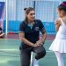 Crianças de associação beneficente participam de projeto com Ana Marcela e Bruno Fratus