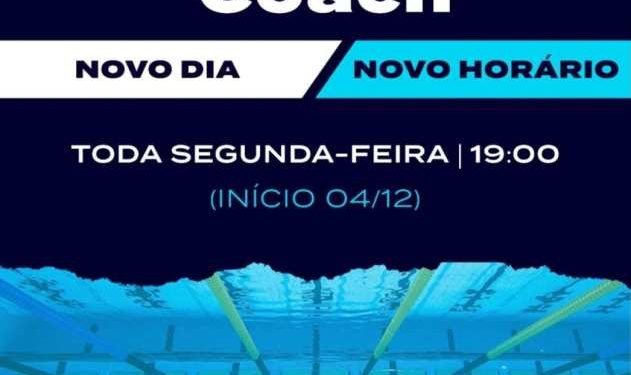 Novo dia, novo horário para a Live do Coach