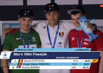 David Popovici bate o recorde de campeonato duas vezes nos 100 livre do Euro Meet