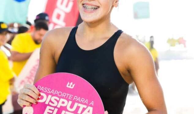 Vitória, uma das gêmeas Lovatel que brilhou no Rainha do Mar 2024