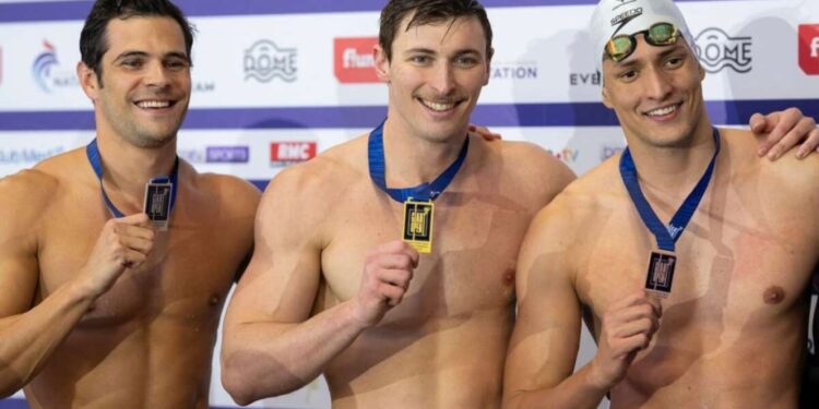 Marcelo Chierighini é prata e Victor Alcará bronze nos 100m livre do Giant Open na França