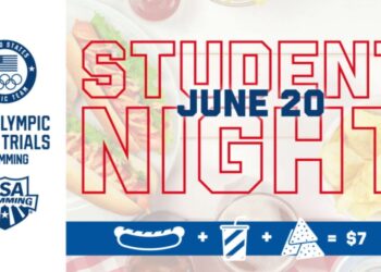 Mais uma ação da seletiva olímpica americana: A noite dos estudantes