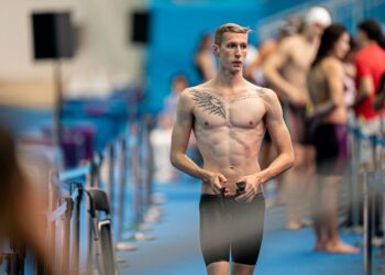 Florian Wellbrock vence 1500 livre e garante sua única prova de piscina em Paris