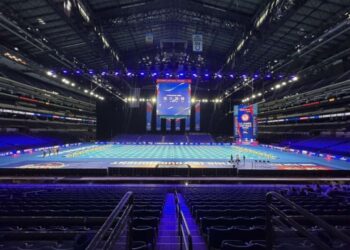 A abertura oficial da piscina do US Olympic Trials