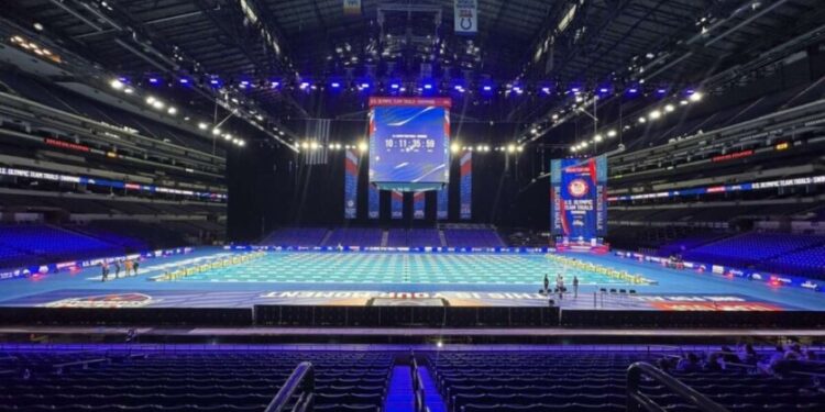 A abertura oficial da piscina do US Olympic Trials