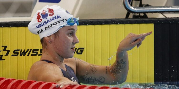 Beatriz Dizotti foi a atleta mais testada da natação brasileira em 2023