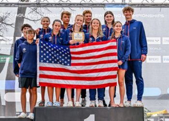 Termina o Mundial Júnior de Águas Abertas e Estados Unidos é campeão pela primeira vez