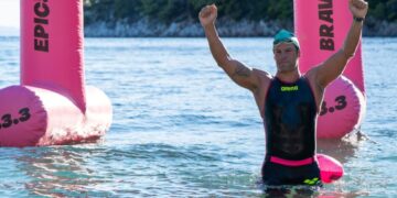 Brasileiros desbravam o UltraSwim 33.3 na Grécia