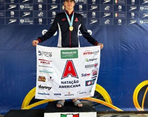 Lucas Dé bate recorde brasileiro de categoria 400m livre na curta 3:53.78