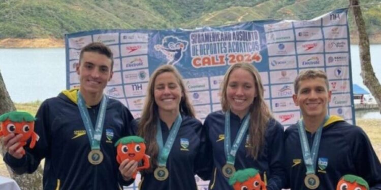 Brasil vence revezamento e leva o título do Sul-Americano de águas abertas