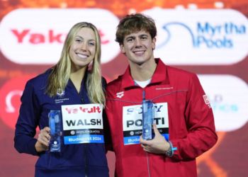 Gretchen Walsh e Noe Ponti, os melhores nadadores do Mundial de Budapeste
