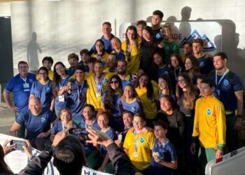 35 medalhas foi a campanha do Brasil na natação das Ginasíades, todos resultados aqui