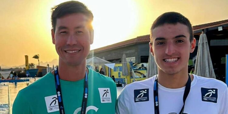 Leonardo Macedo lidera ranking mundial júnior da Copa do Mundo de Águas Abertas, Lizian é vice