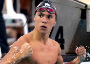 Gabriel Machuco nada duas vezes para 49 nos 100m livre no Open da Alemanha