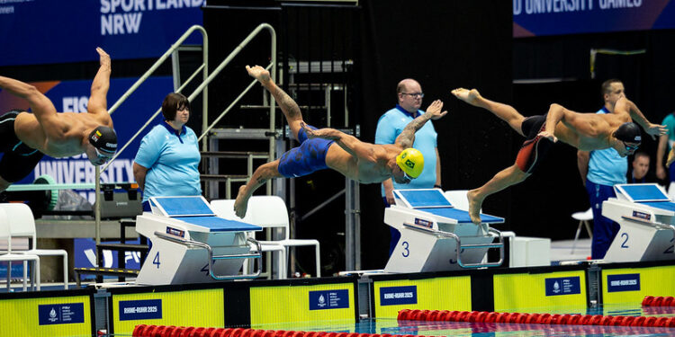 Brasil fica em quarto no revezamento 4x200m livre na Universíades de Berlim