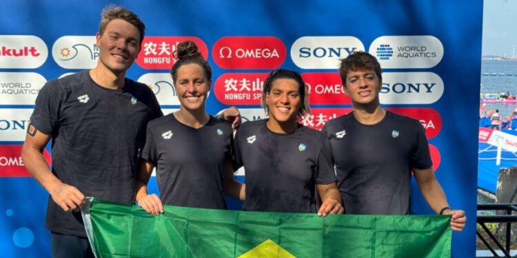 Histórico da participação do Brasil em revezamentos de águas abertas nos Mundiais