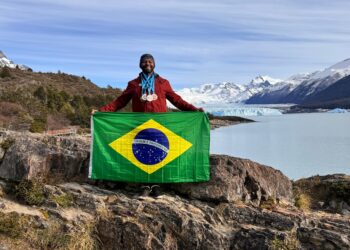 Brasileiro encarou águas congelantes em competição na Patagônia argentina