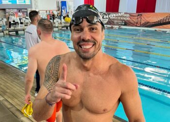 Presidente da CBDA Diego Albuquerque mais 2 títulos nacionais Masters em Florianópolis