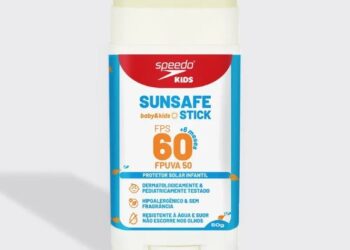 PINK CHEEKS e SPEEDO apresentam protetor solar infantil em bastão, desenvolvido para proteger a pele sensível dos pequenos