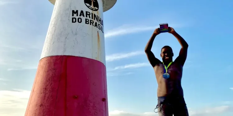 Nadador baiano concluiu a ultramaratona de 96 km