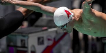 Lucas Dé 2 recordes brasileiros de categoria e 1 paulista no estadual juvenil de Santos