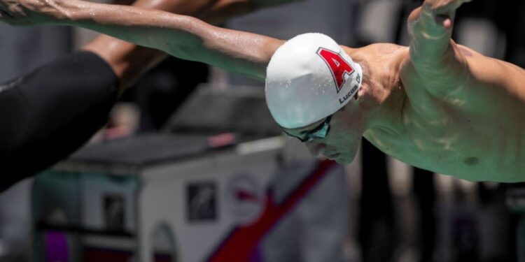 Lucas Dé 2 recordes brasileiros de categoria e 1 paulista no estadual juvenil de Santos